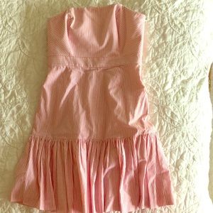 Pink seersucker dress Vineyard Vines Derby